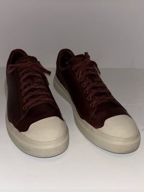 Cole Haan GrandPro Rally Cap Men's Toe Sneaker scotch leather/Birch Sz 9